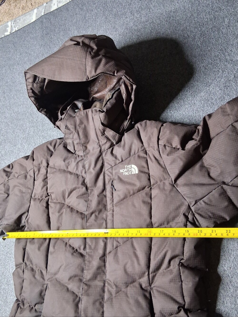 The North Face Prodigy 600 Down Ski Jacket Puffer Coat Hooded Brown Womens M - Picture 13 of 16